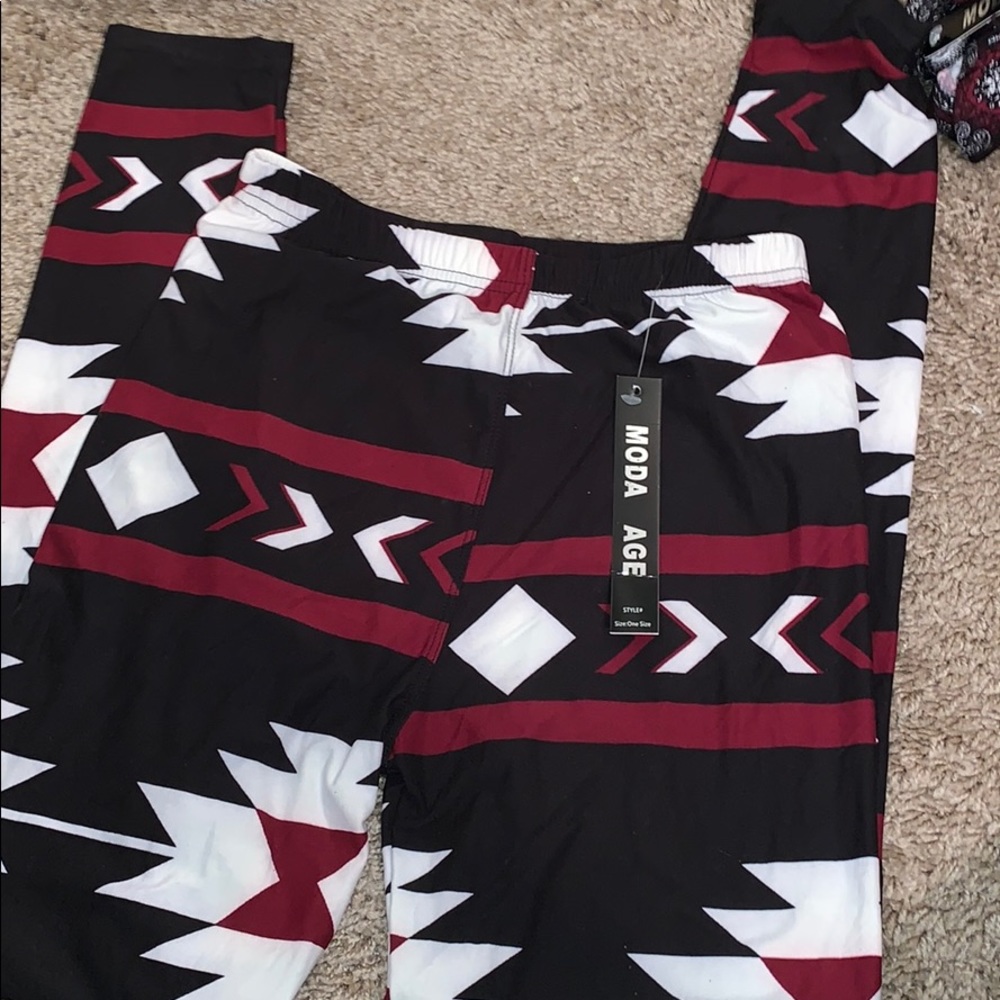 Moda she printed leggings